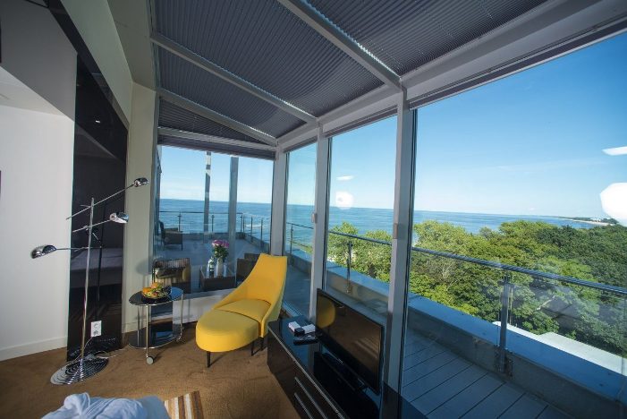 Sanatorium Baltyk - Zimmer mit Meerblick am Leuchtturm