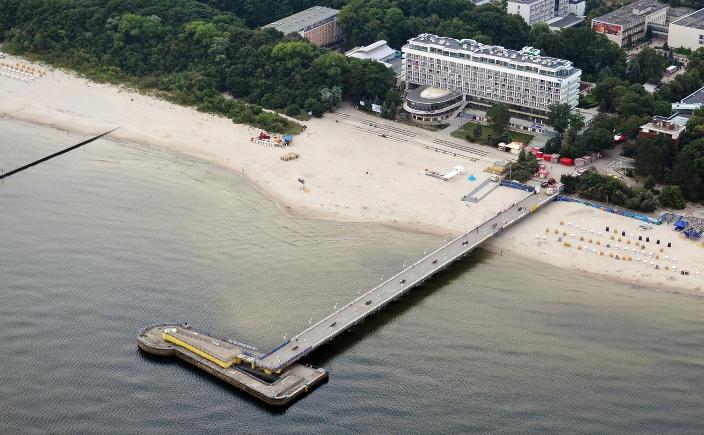 Sanatorium Baltyk - Zimmer mit Meerblick am Leuchtturm
